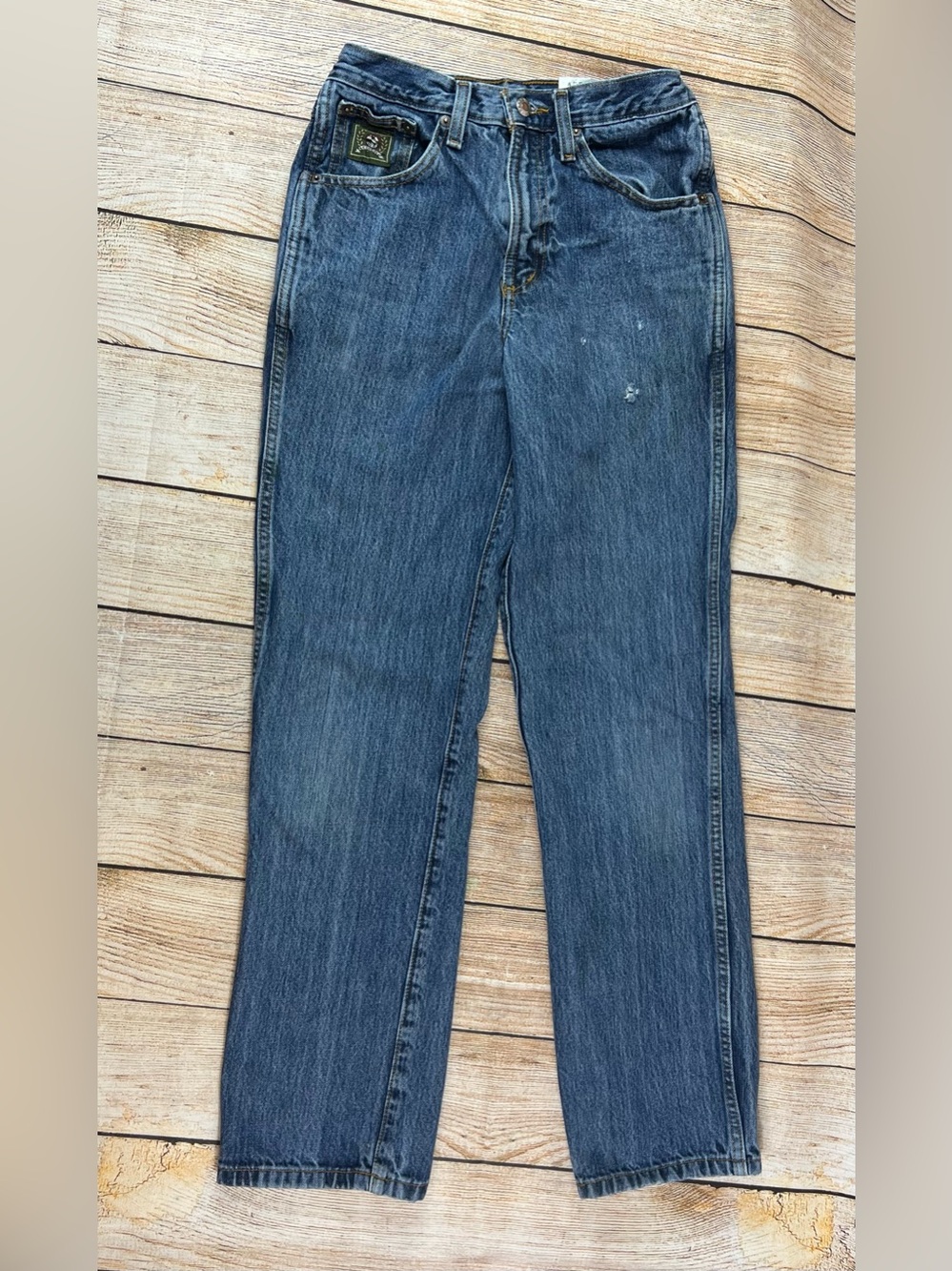 Mens Cinch Western Green Label Denim Blue Jeans Relaxed Size 28x32